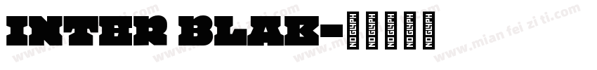 Inter blak字体转换